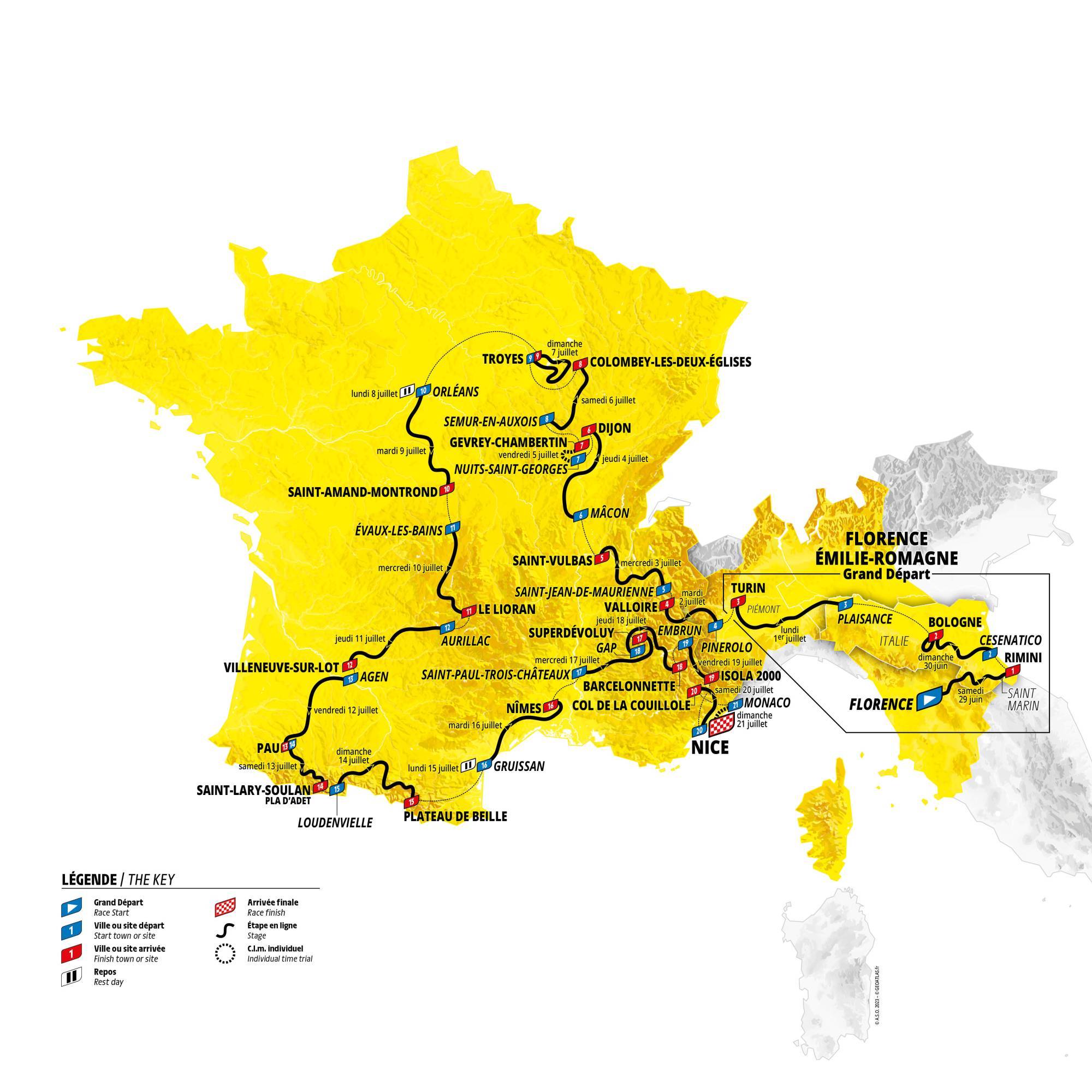 Tour De France 2024 Les Dates Et Le Parcours Quelles Dates